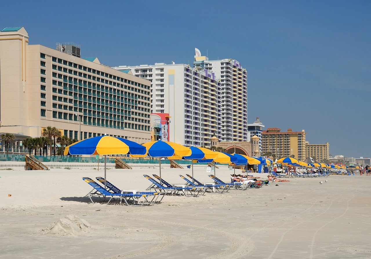 Beachfront hotels of Daytona Beach