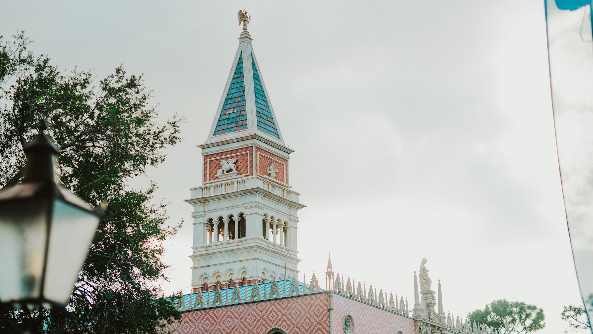 The Campanile of San Marco above the Italy Pavilion in Epcot