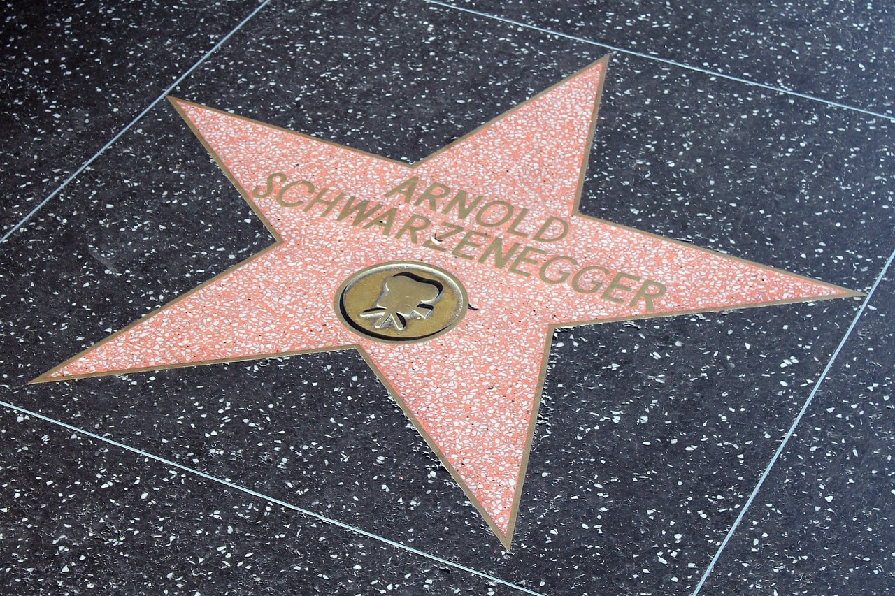 Arnold Schwarzenegger on the Hollywood Walk of Fame