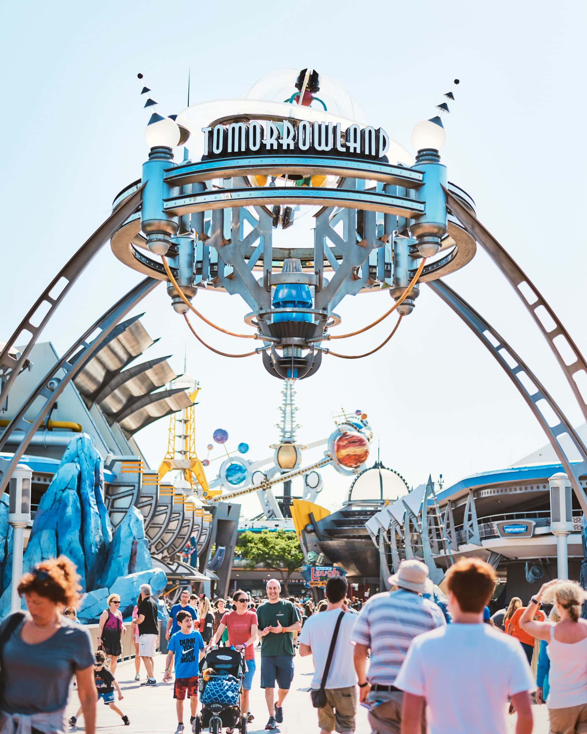 Tomorrowland in the Magic Kingdom in Orlando
