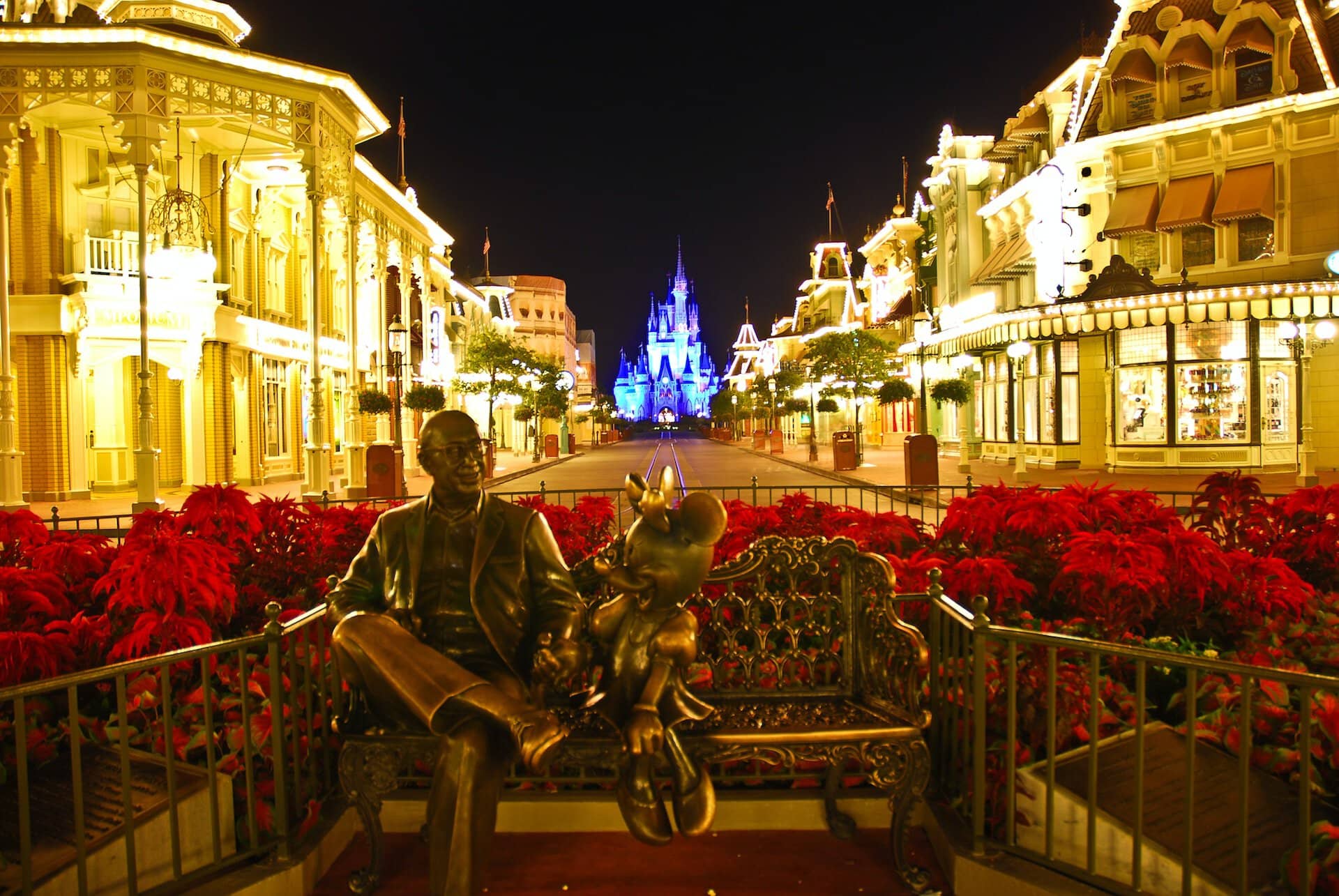 Main Street of the Ancient Kingdom at dusk