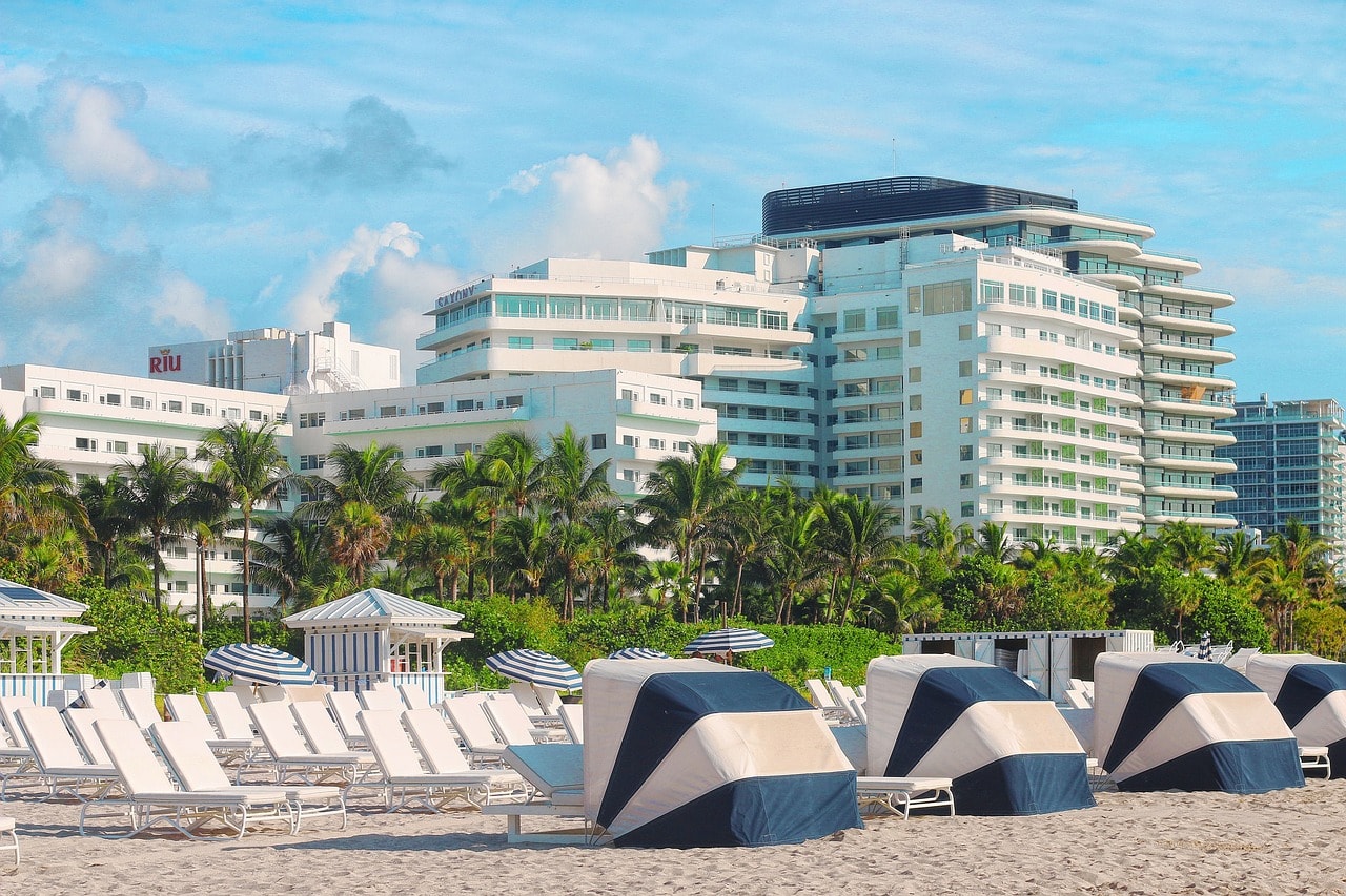 Beachfront hotels of Miami Beach