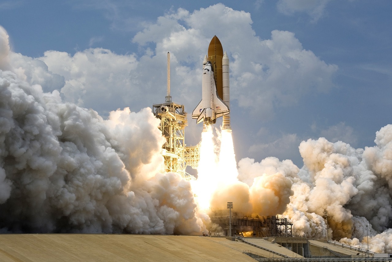 The last launch of Atlantis at Cape Canaveral Florida