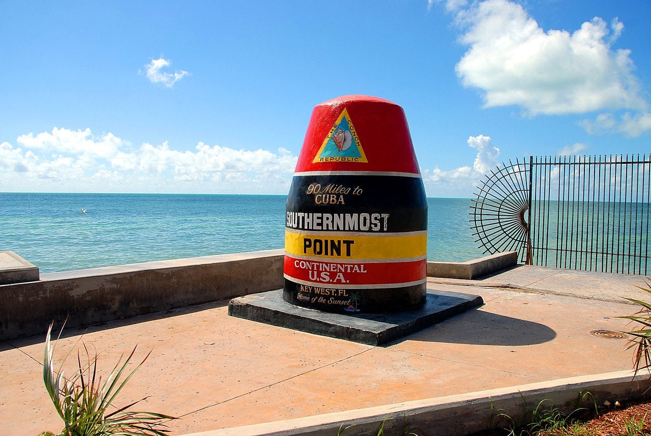 The southernmost point in mainland USA in Key West