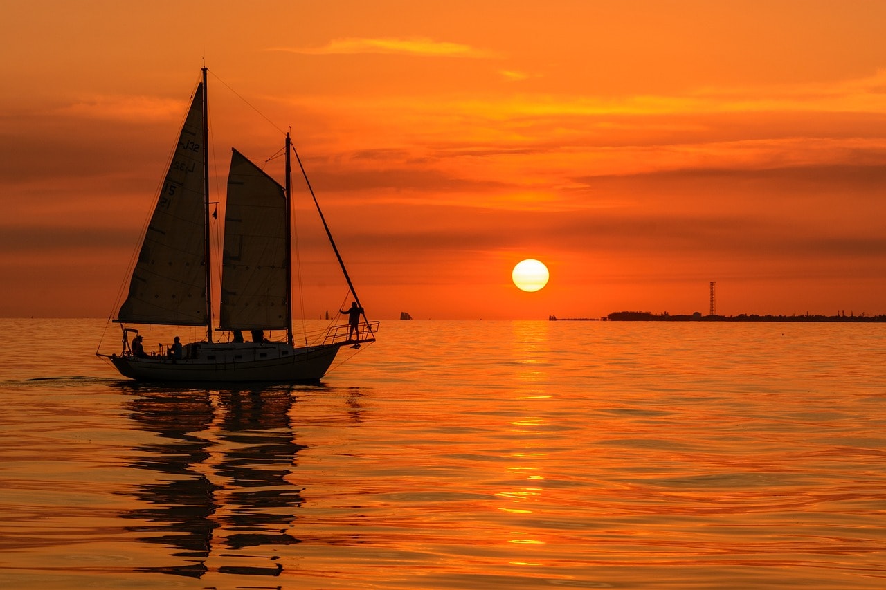 The legendary sunset from Mallory Square in Key West
