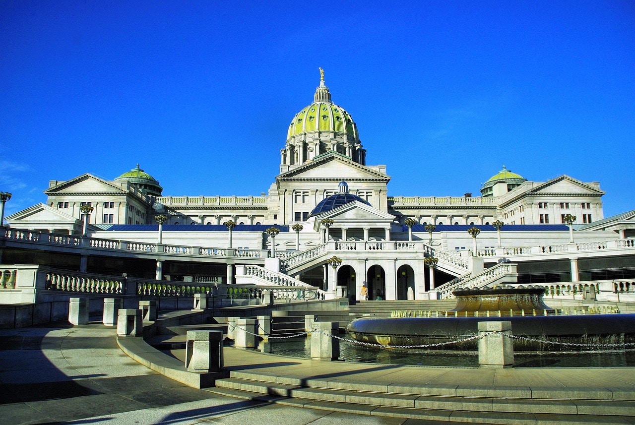 Capitol Building in Harrisburg, Pennsylvania