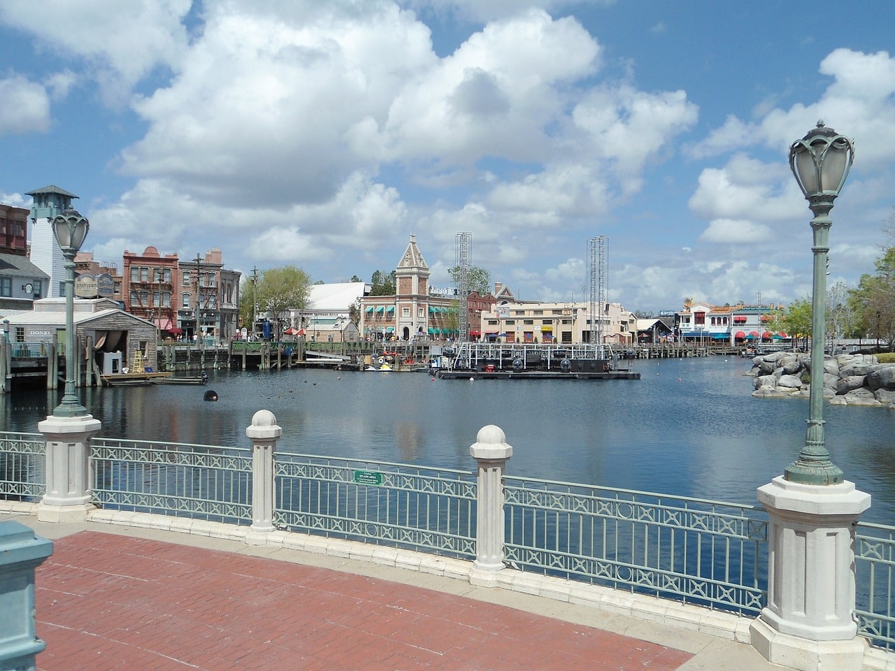 The central lake at Universal Studios, Orlando, Florida