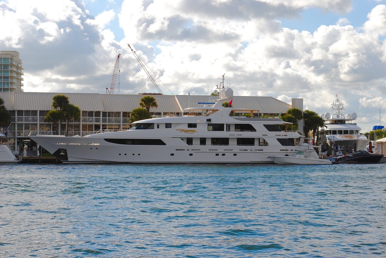 Yacht at the Fort Lauderdale Marina