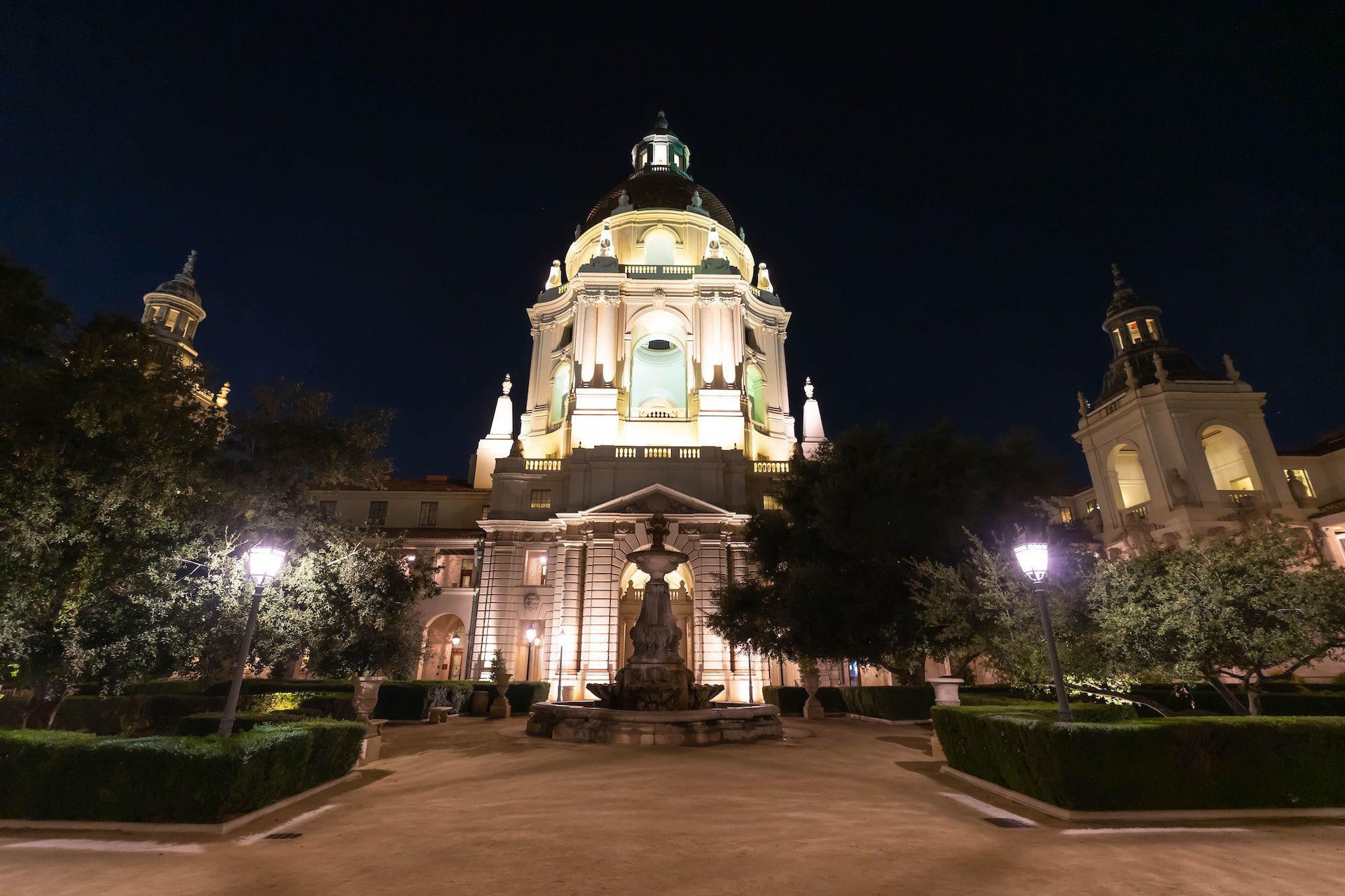 Pasadena City Hall at Night