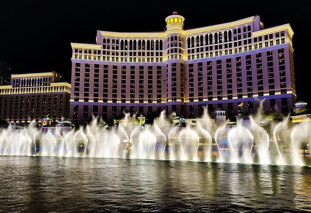 The Bellagio Fountains in Las Vegas