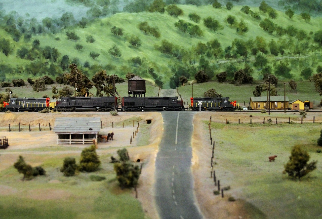 Model train at the museum in Balboa Park, San Diego