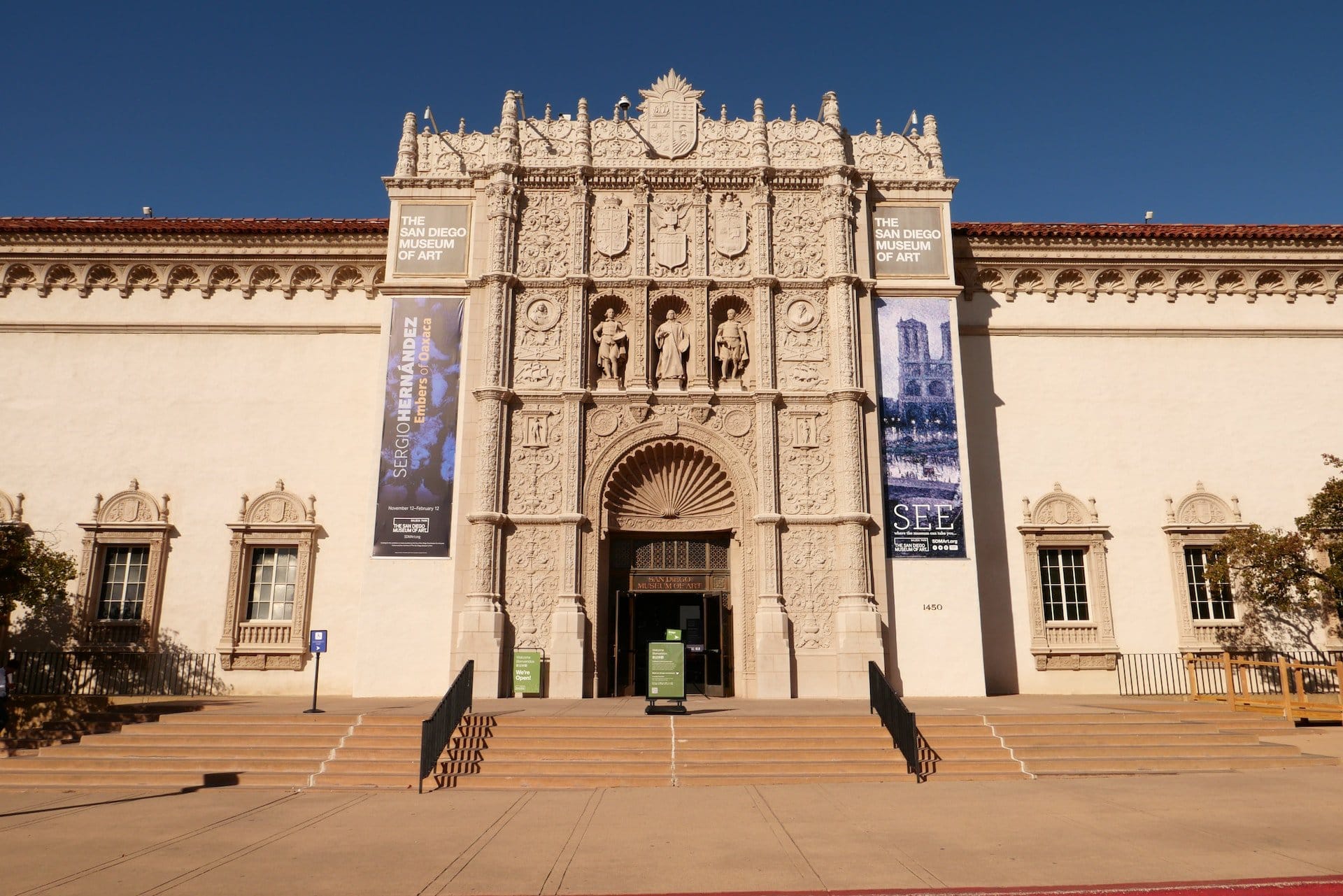 Facade of the San Diego Museum of Art in Balboa Park