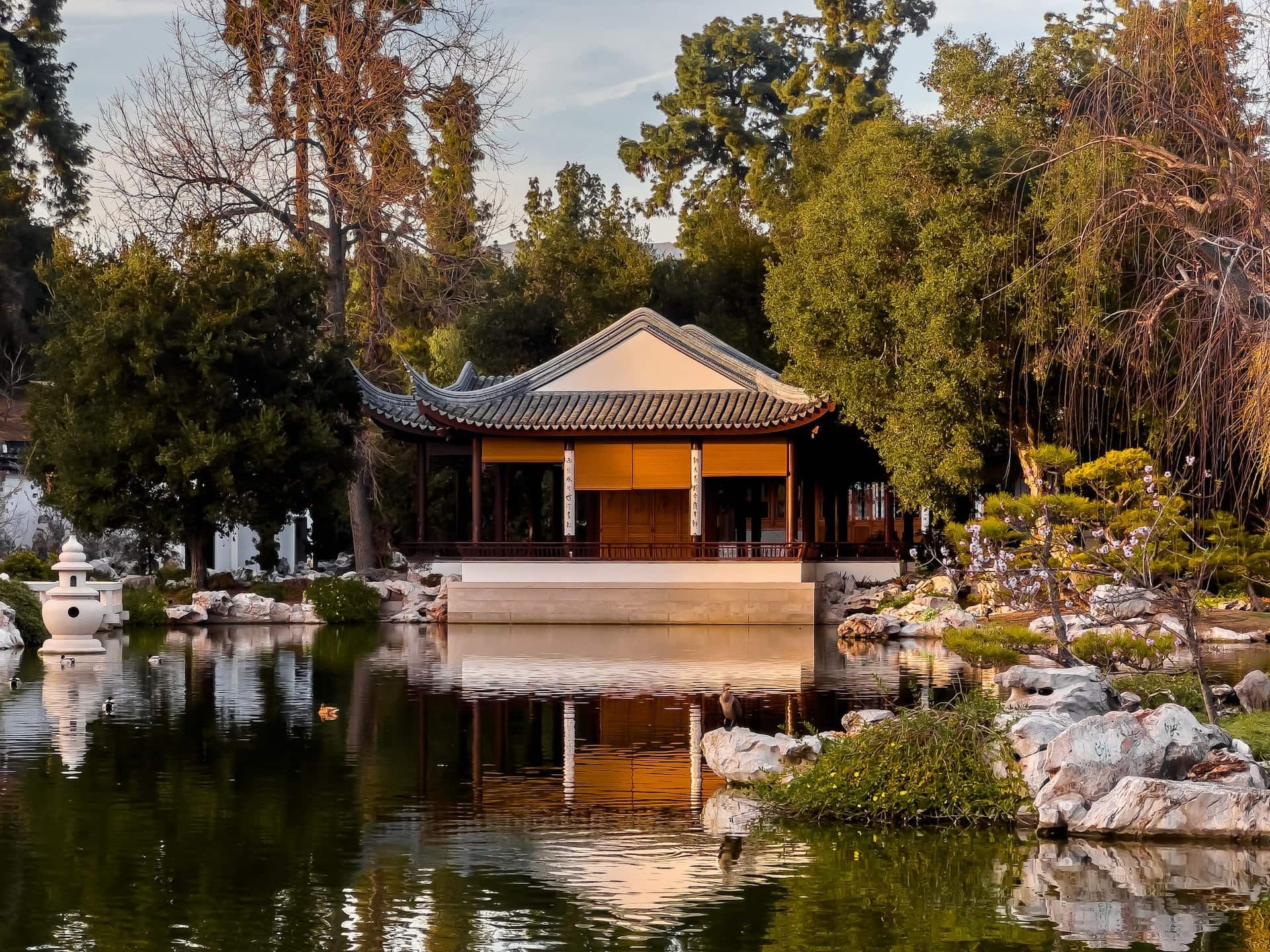 The Chinese Garden at the Huntington Botanical Gardens in Pasadena