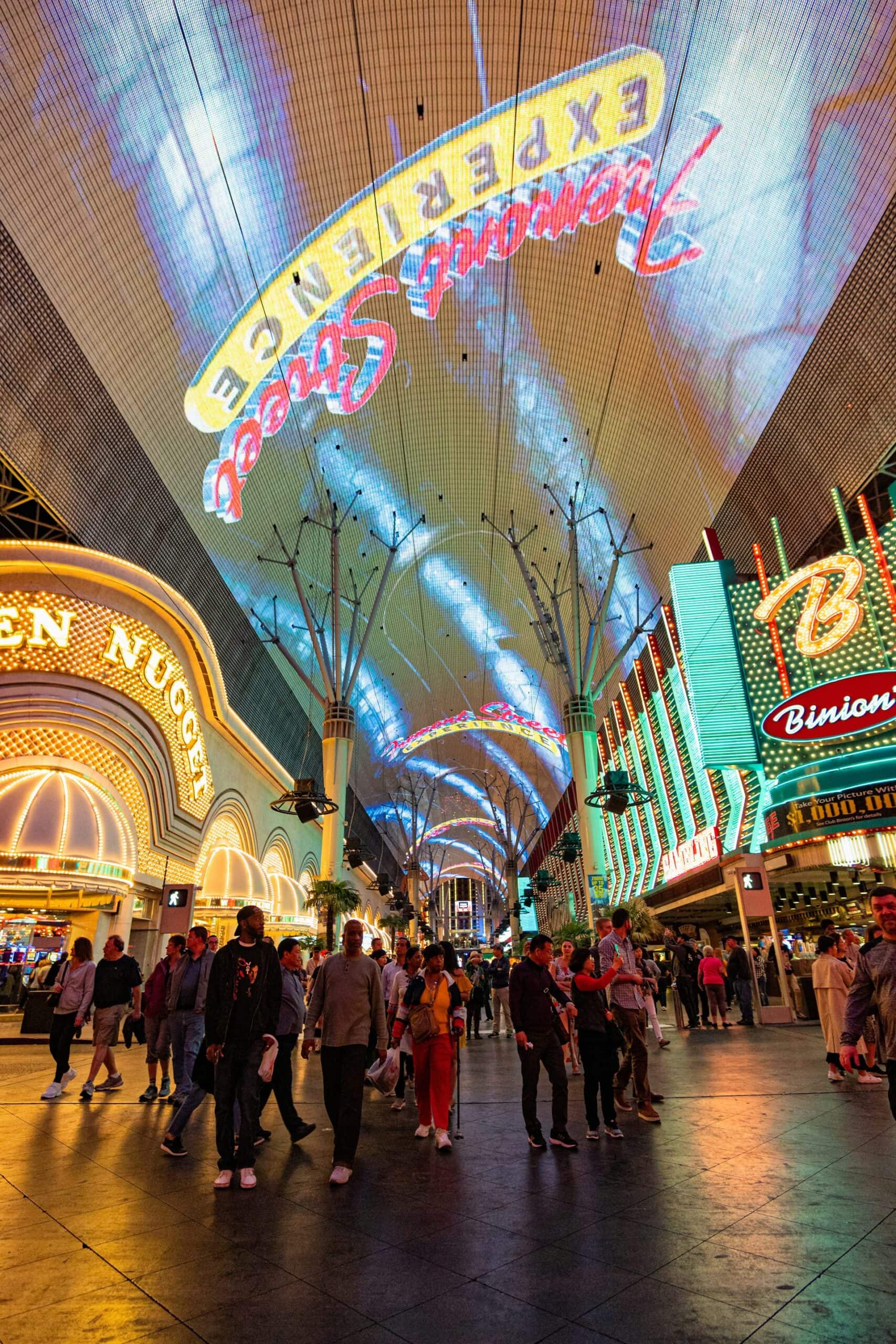 The Fremont Street Experience in downtown Las Vegas