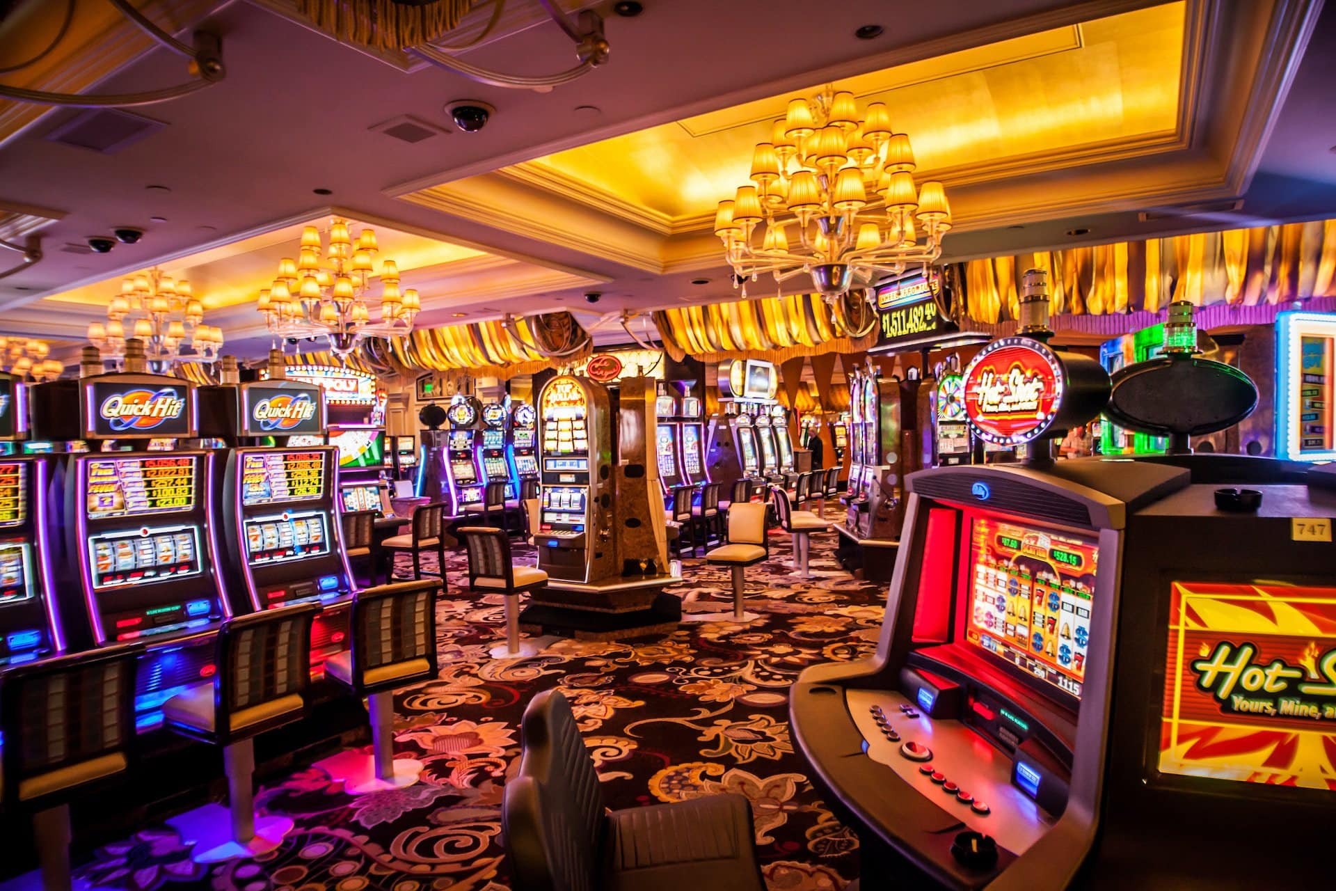 A casino hall on the Las Vegas Strip