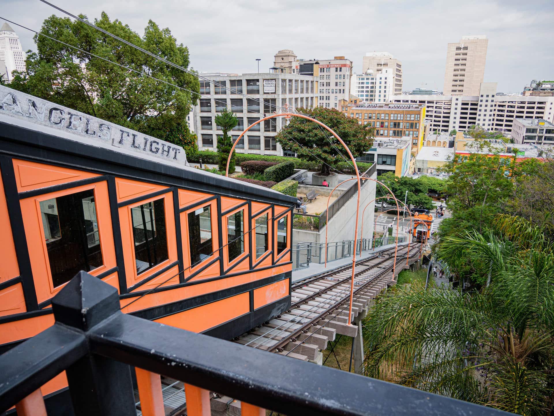 Angels Flight Railway Line in Downtown Los Angeles