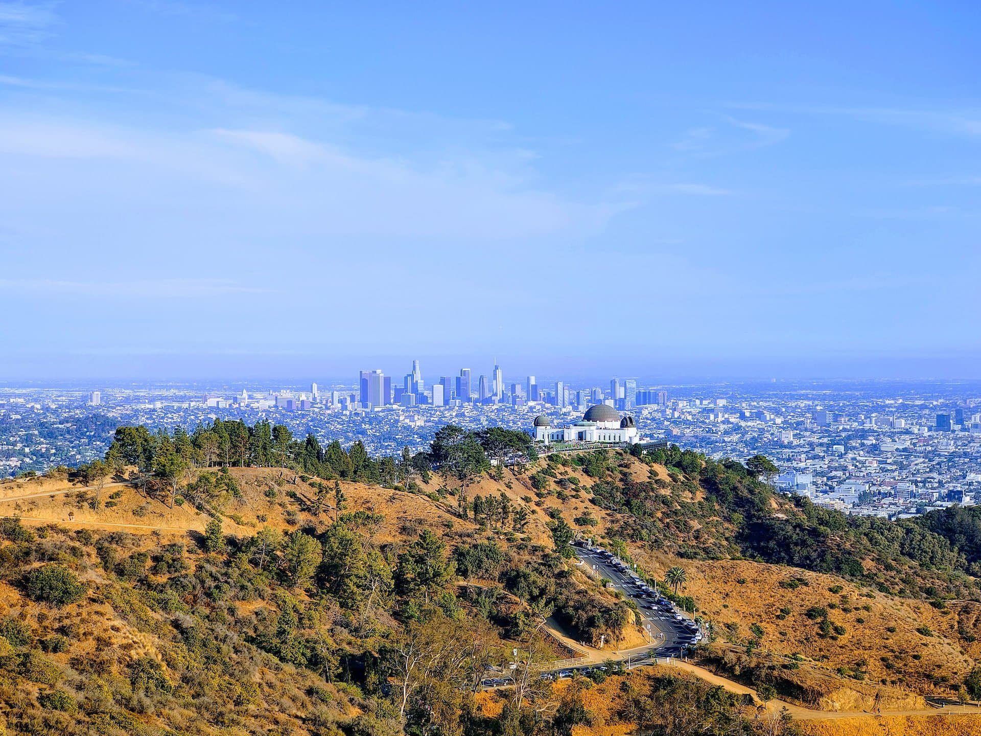 Griffith Observatory and Downtown Los Angeles