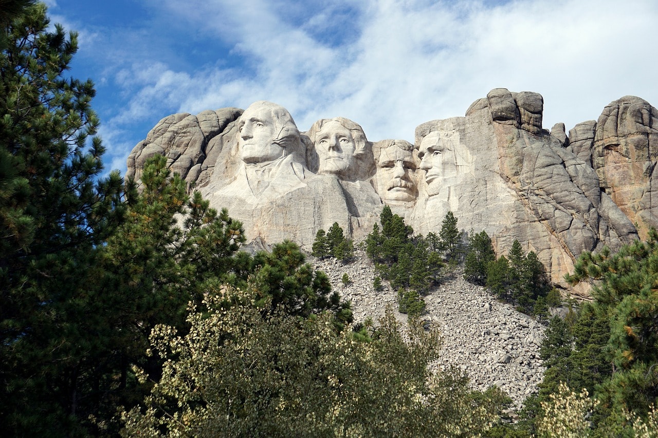 Mount Rushmore in the Black Hills of South Dakota