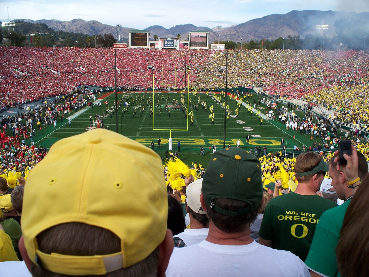 UCLA College Football Game at the Rose Bowl Stadium