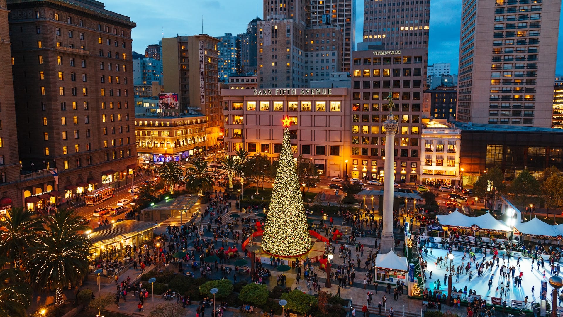 Union Square in the heart of San Francisco