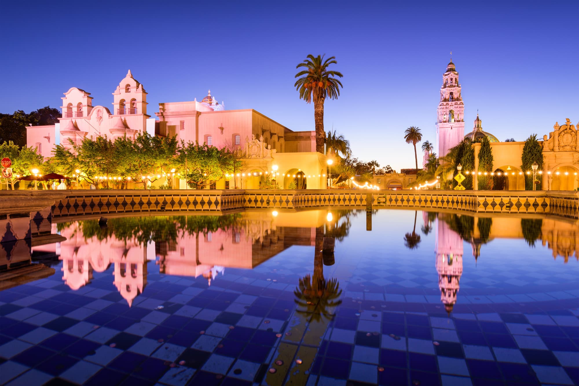 El Prado Avenue in Balboa Park, San Diego