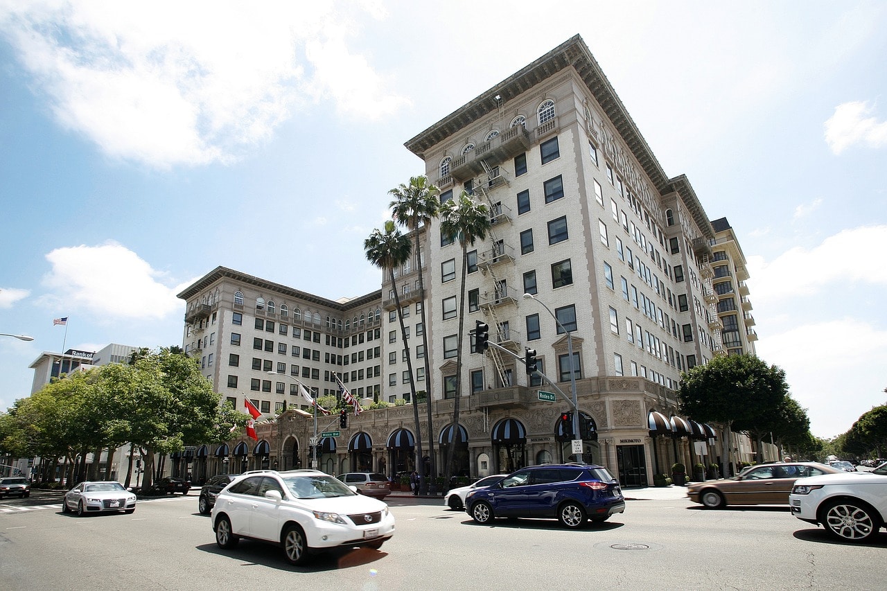 The Beverly Wilshire Hotel in Beverly Hills