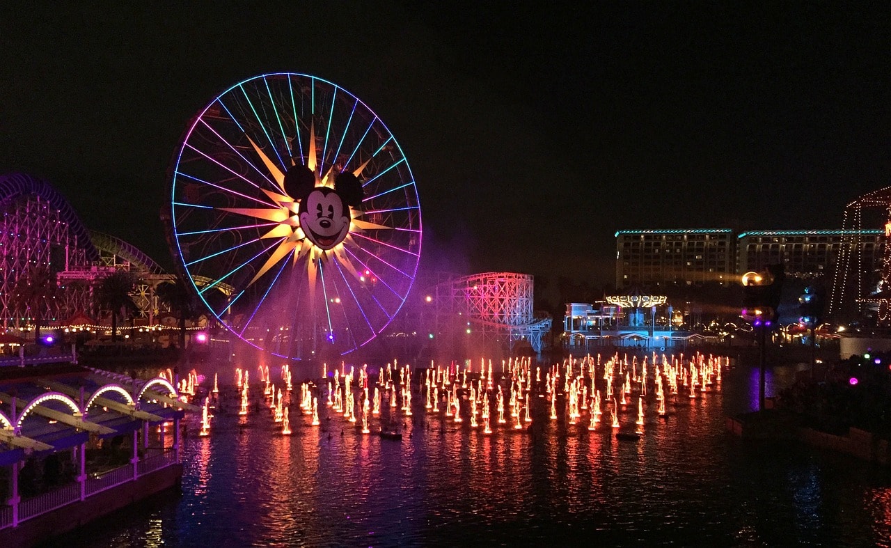 Disney's California Adventure Park at night