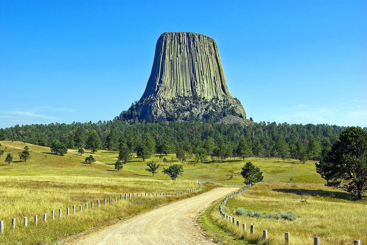 The Devils Tower in Wyoming