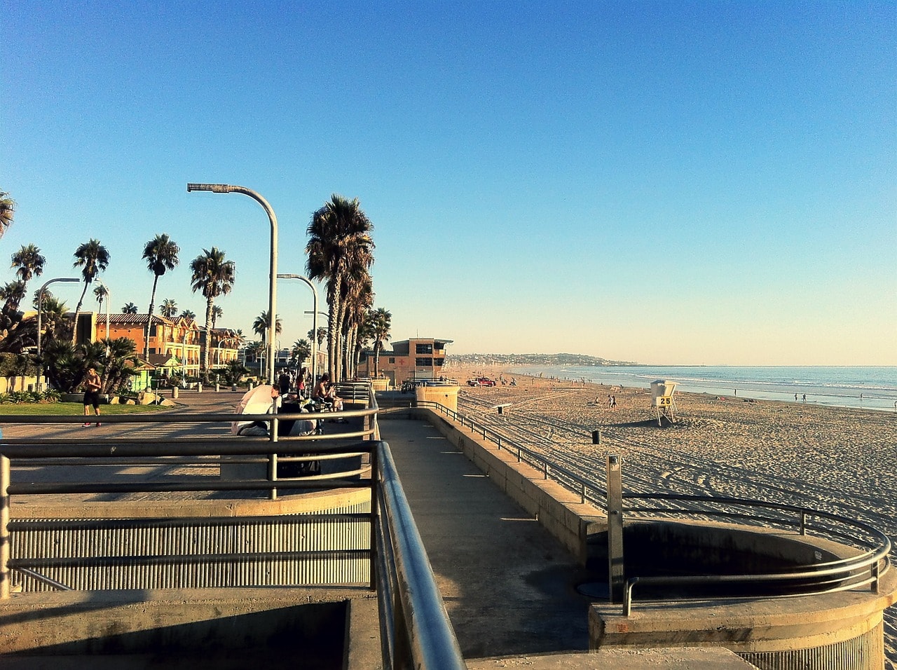 The beaches of Pacific Beach district in North San Diego