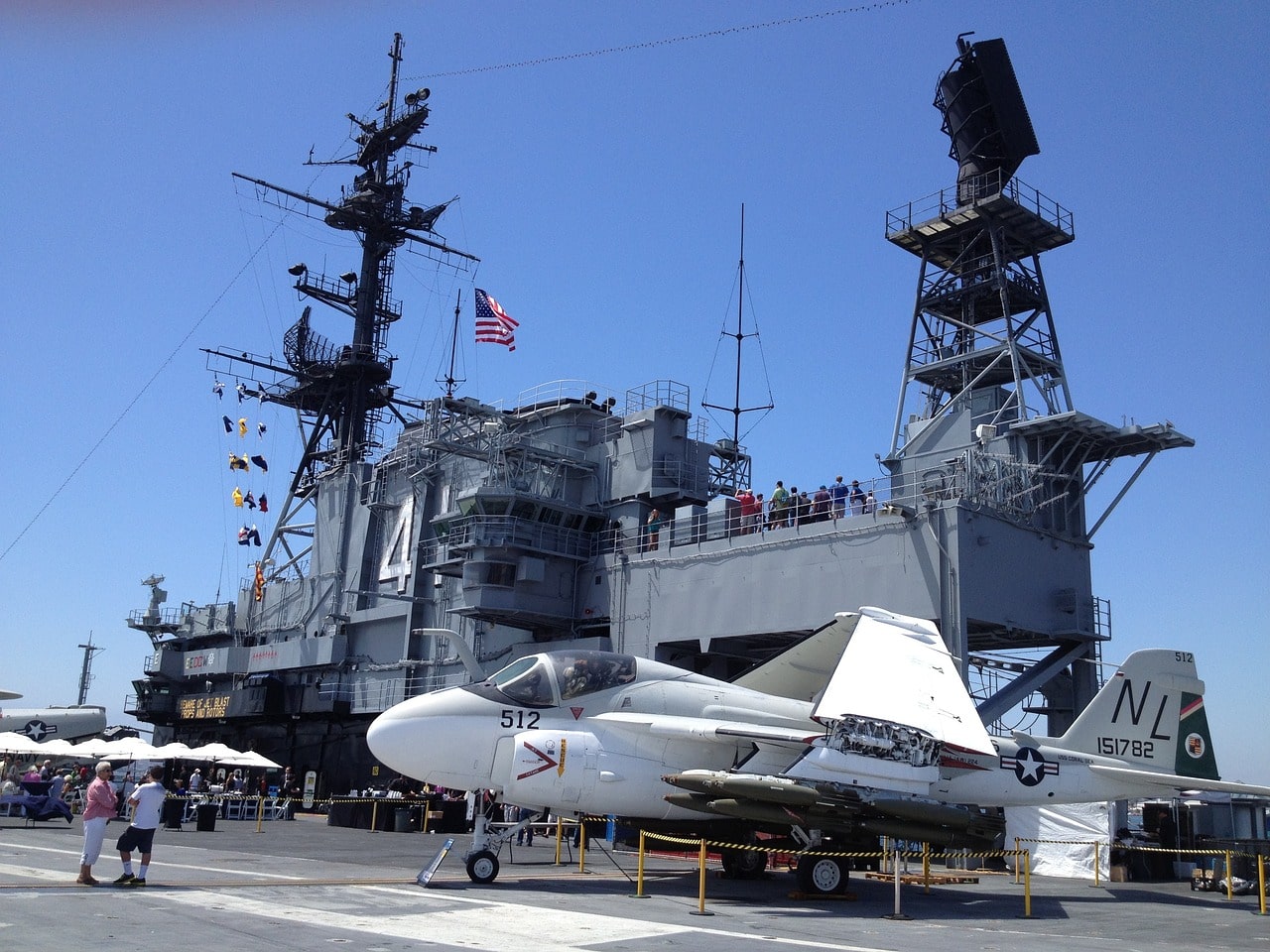 The USS Midway Aircraft Carrier in Downtown San Diego