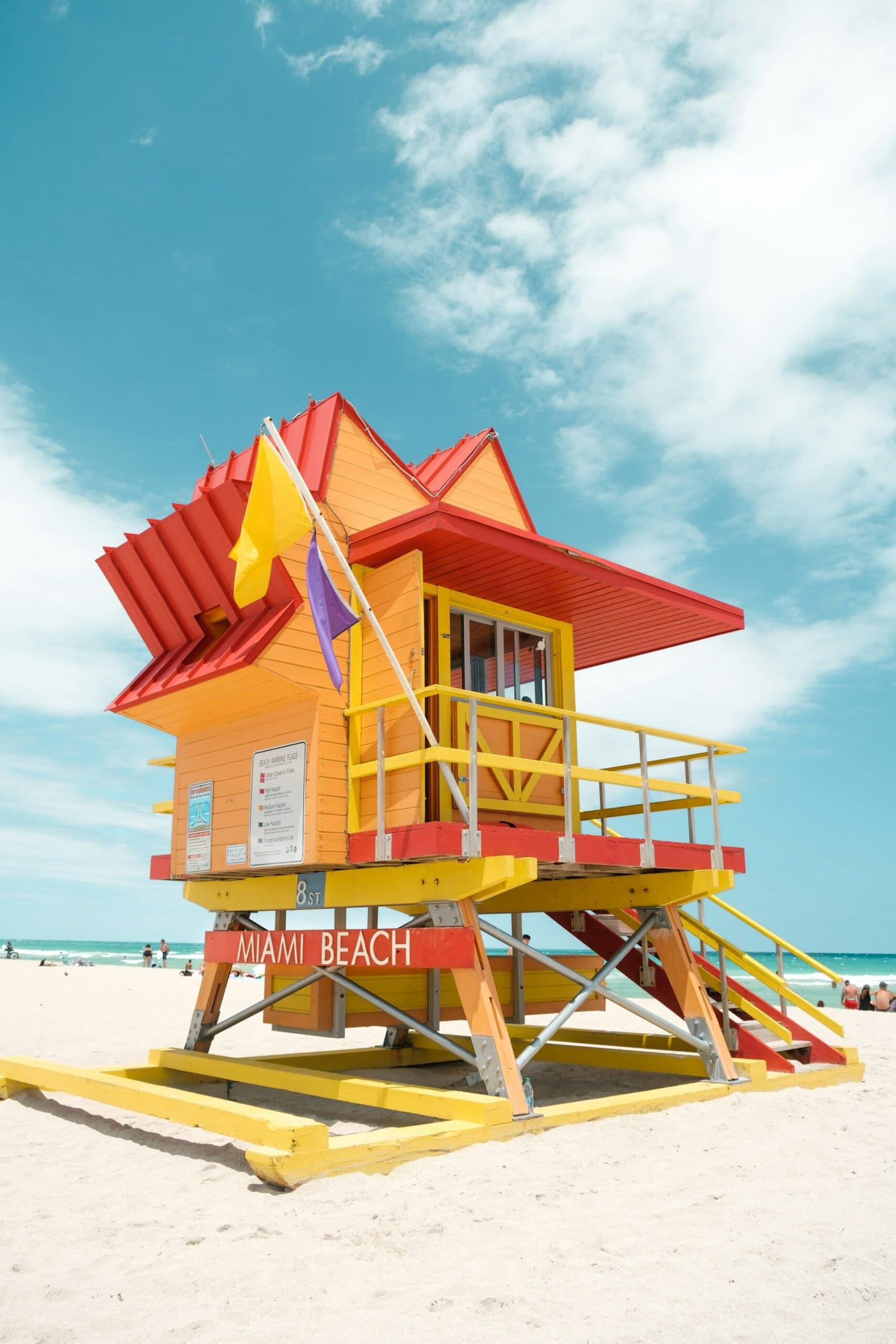 Lifeguard tower at Miami Beach