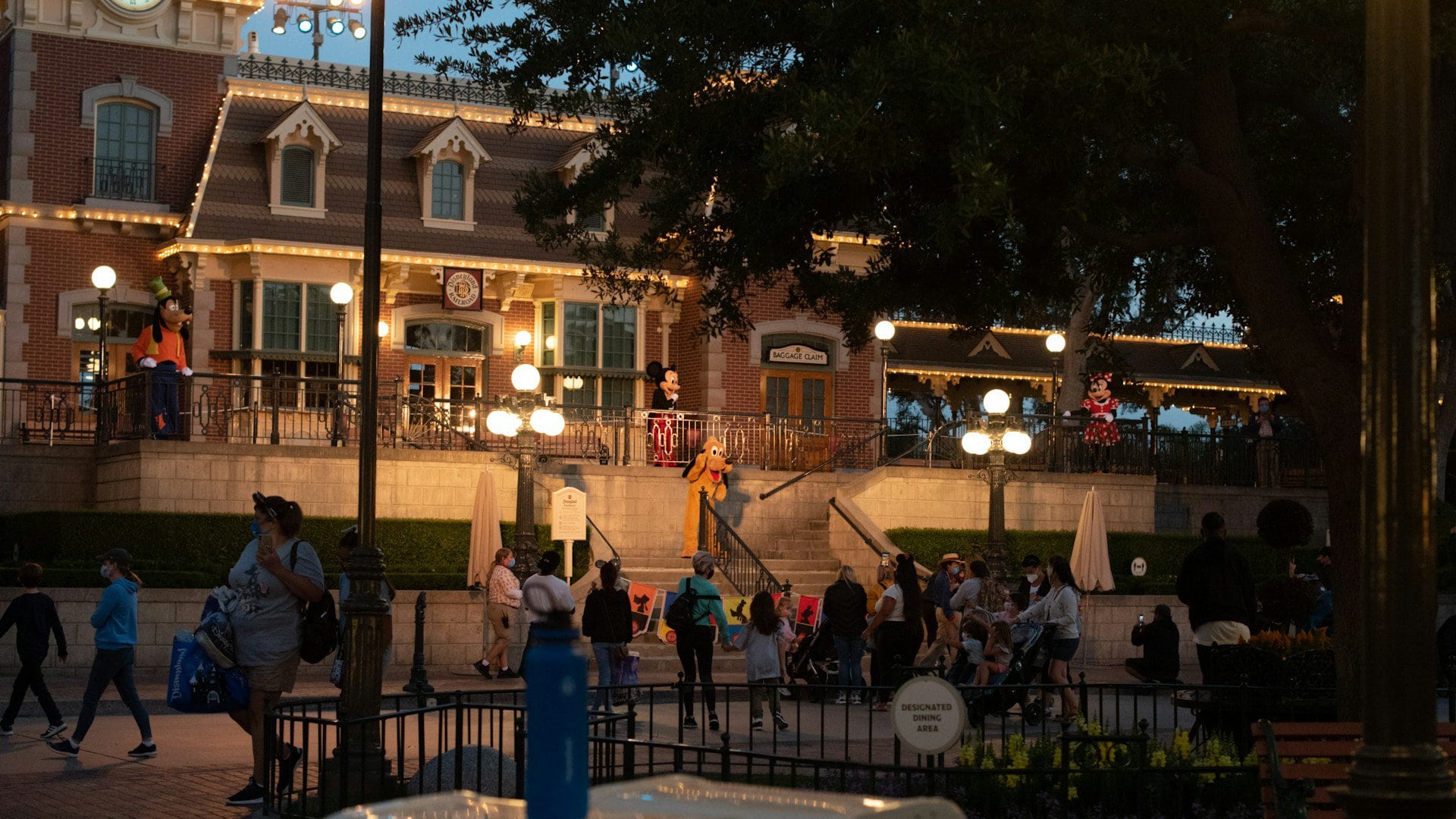 Disneyland in the evening