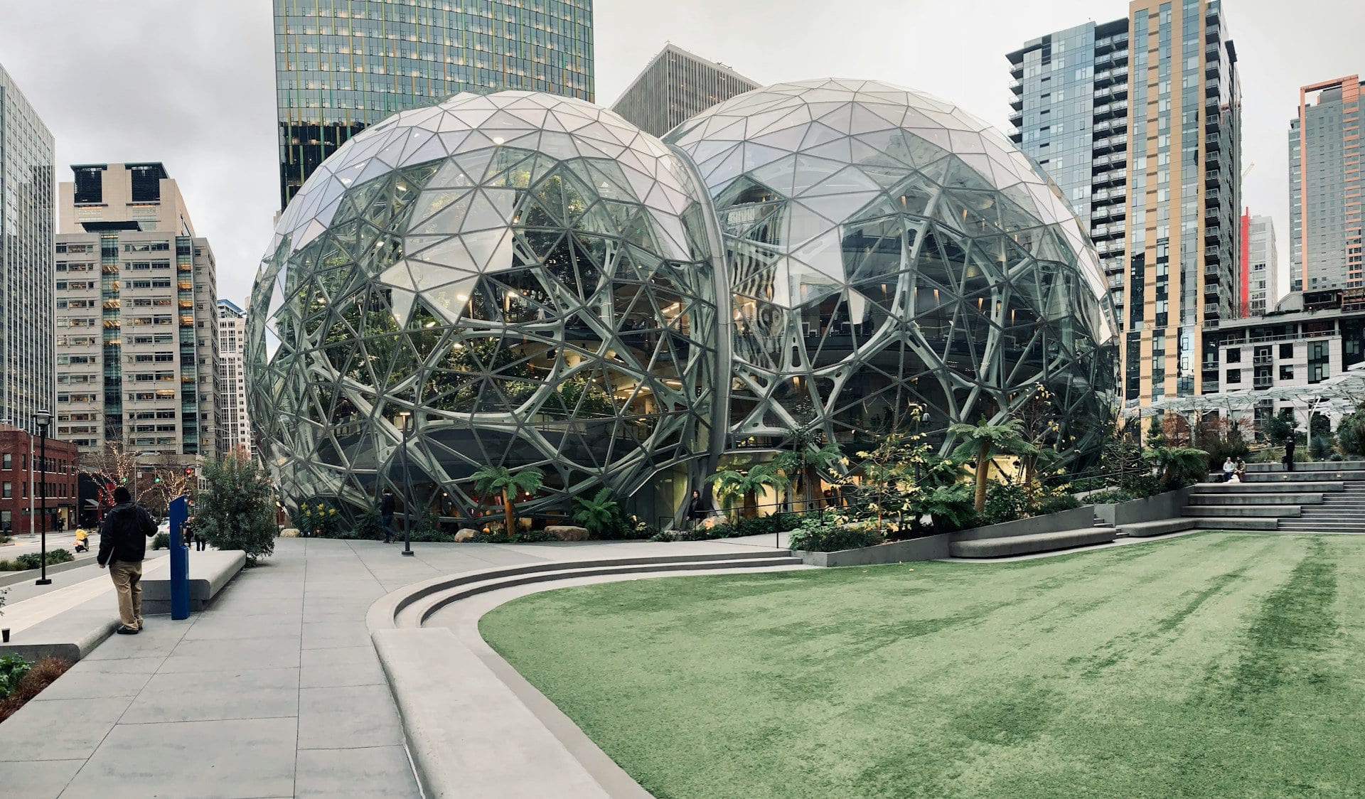 The Amazon Spheres in Belltown, Seattle