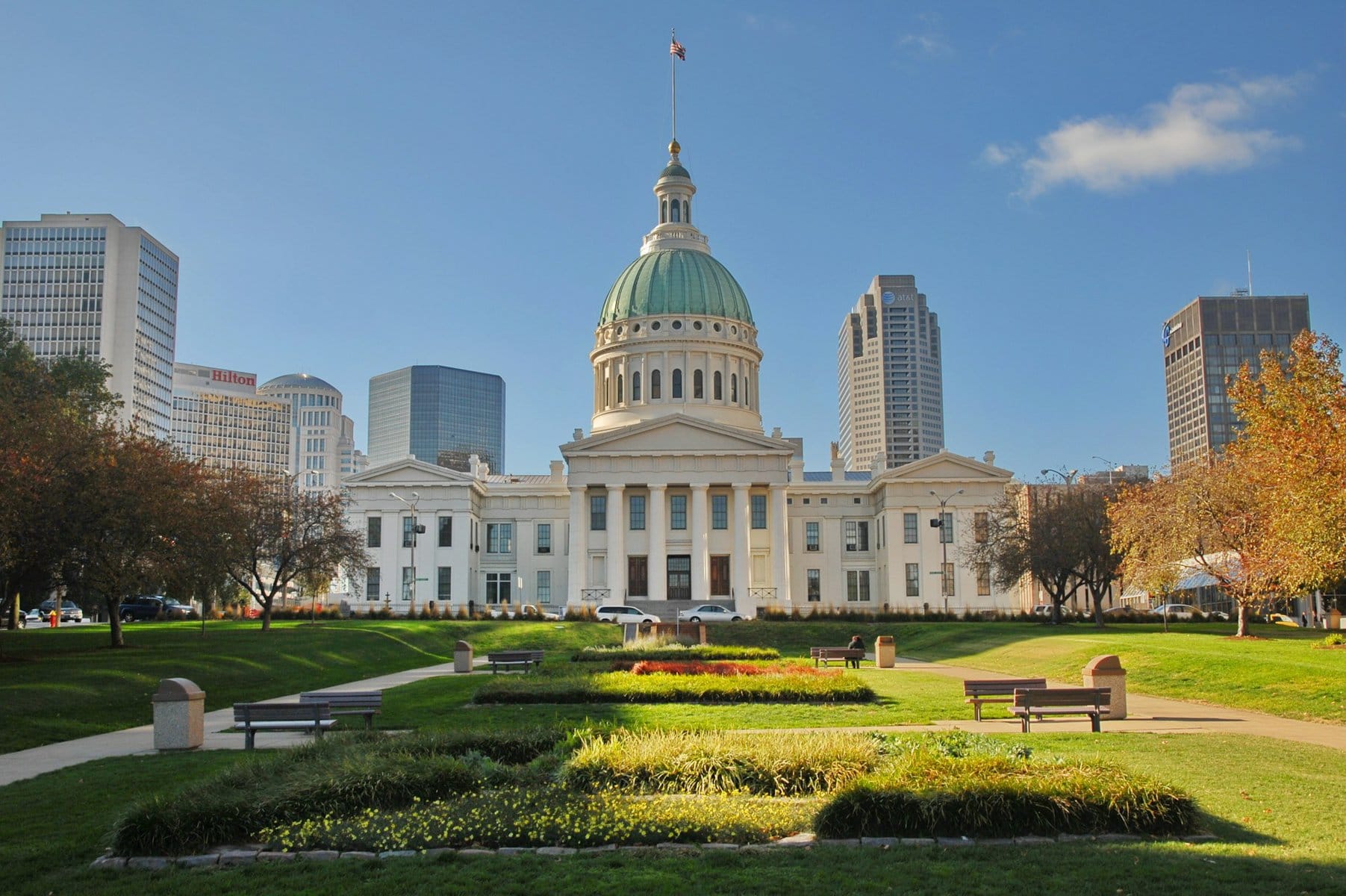 The Old Courthouse in Gateway Arch National Park, St. Louis