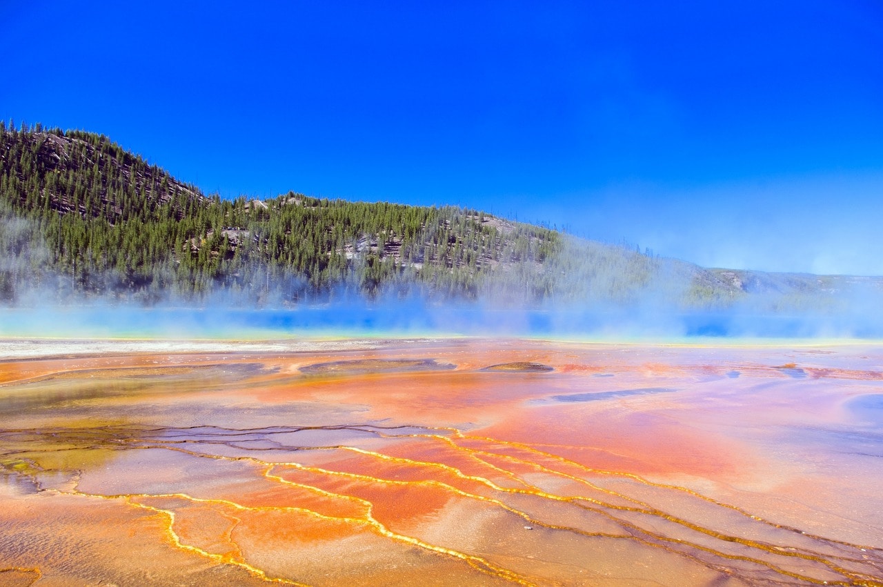 The Grand Prismatic Spring in Yellowstone Park