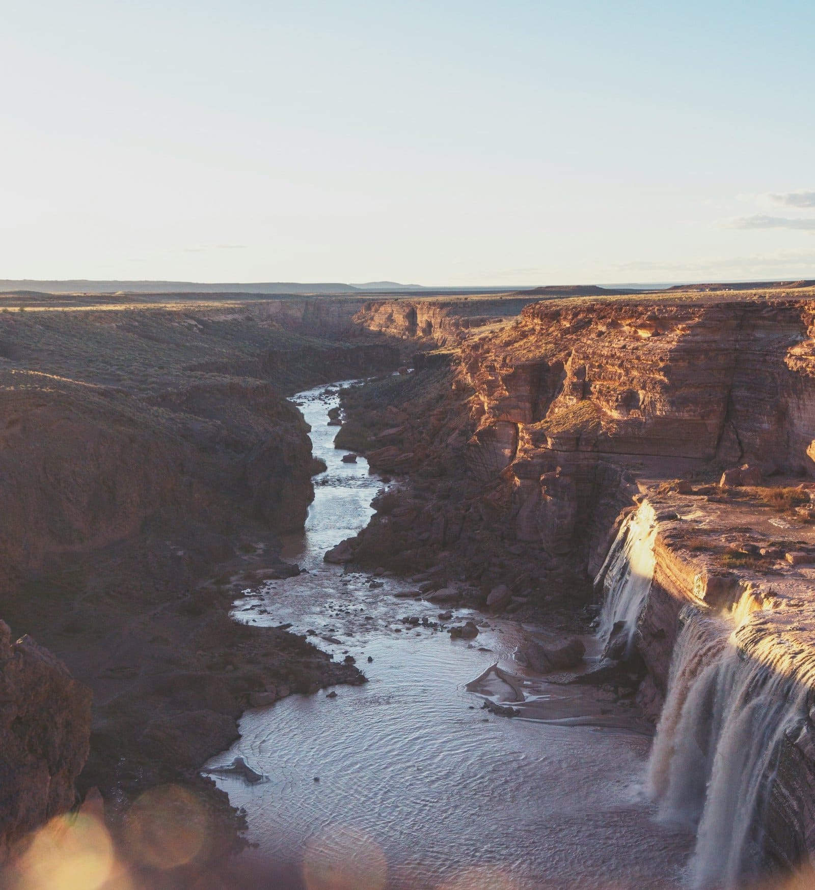 Erosion of the abyss at Little Colorado River in the Grand Canyon