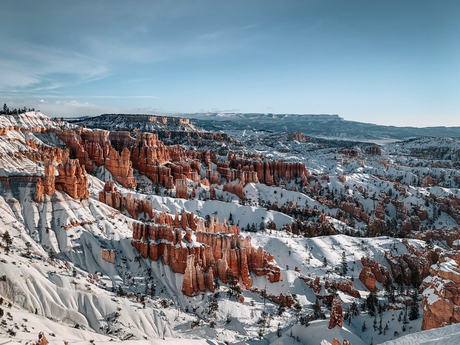 Bryce Canyon National Park in the snow