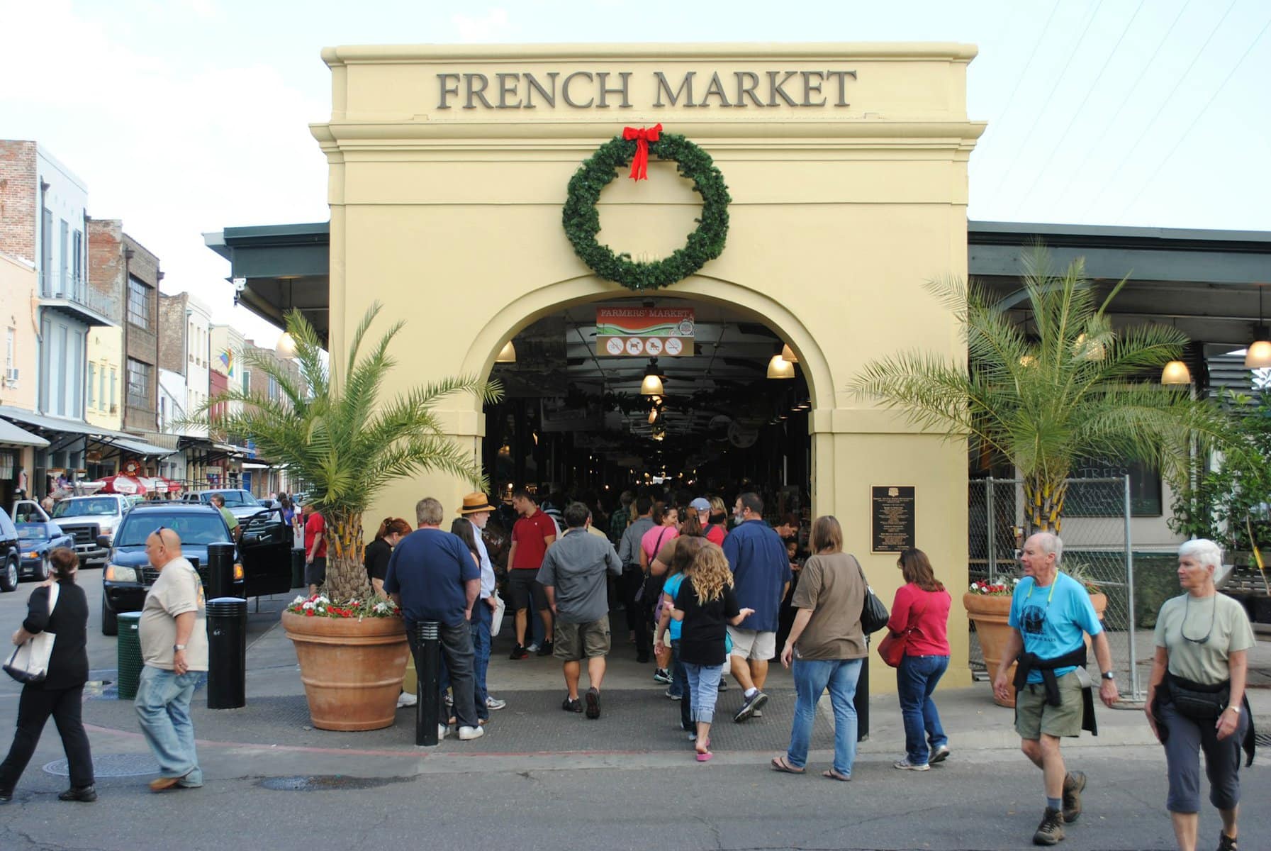 Entrance to the French Market in the French Quarter of New Orleans