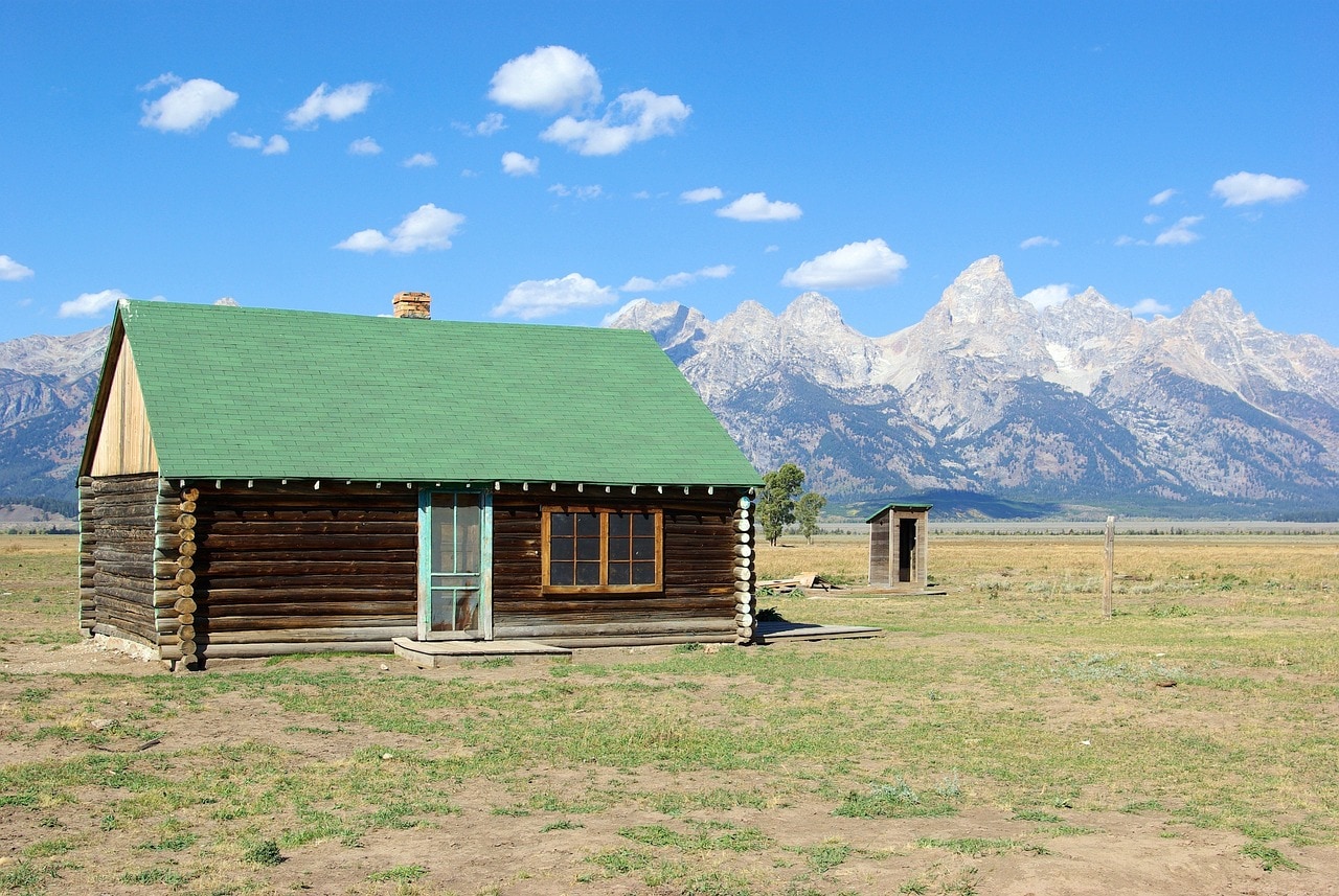 Cabin on Mormon Row in Grand Teton Park