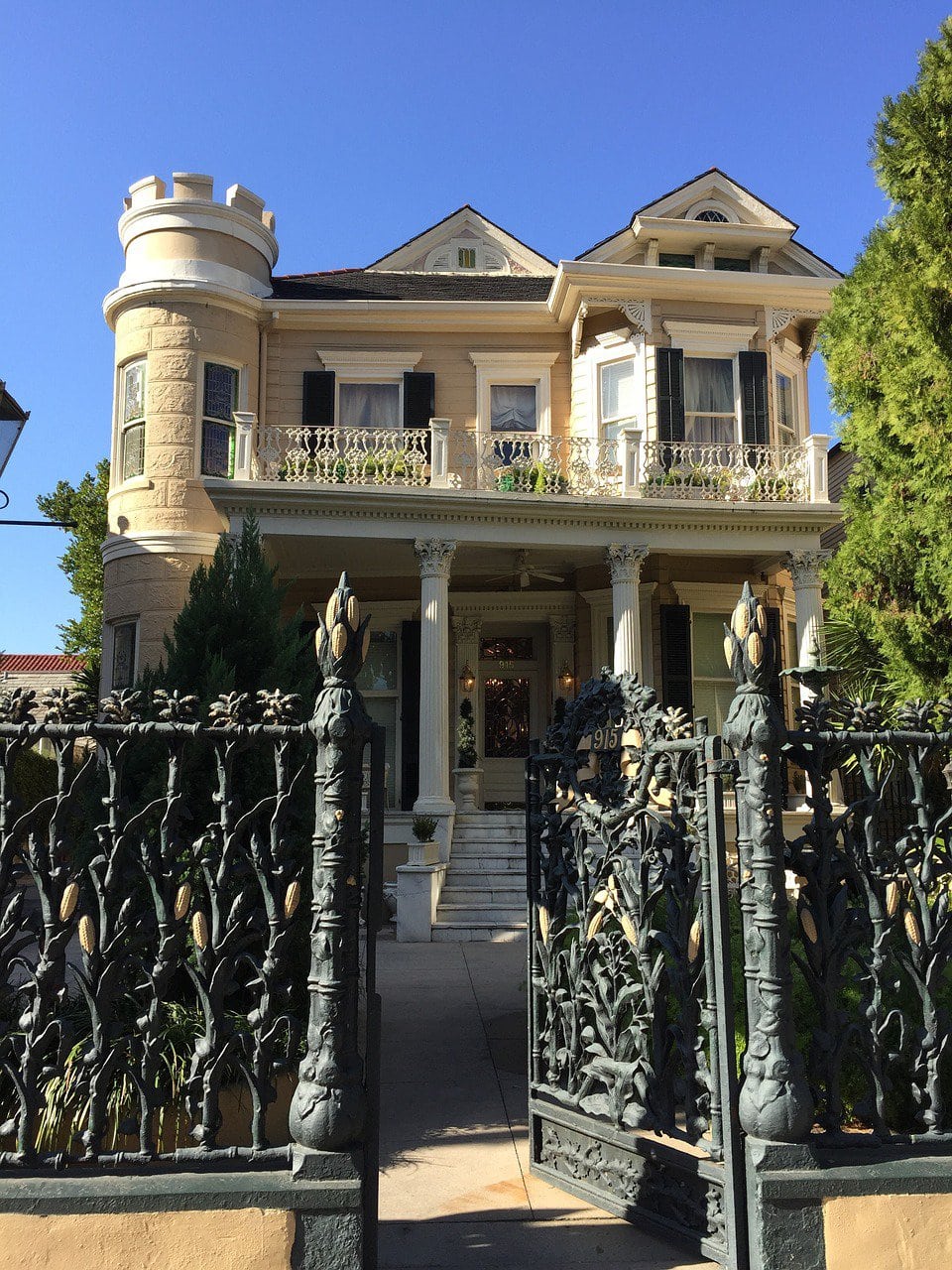 The Cornstalk Hotel not far from Jackson Square in the French Quarter