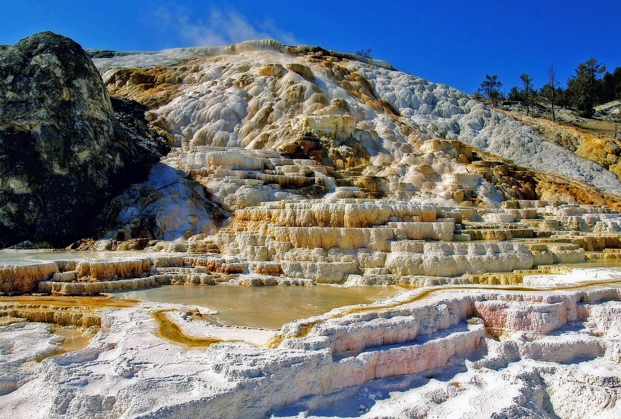 Mammoth Hot Springs in Yellowstone