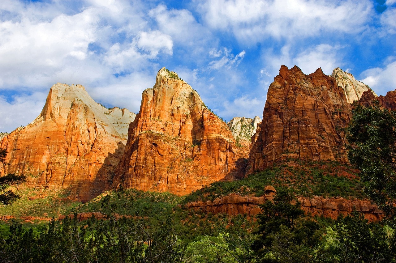 Abraham, Isaac, and Jacob at the Court of the Patriarchs in Zion National Park