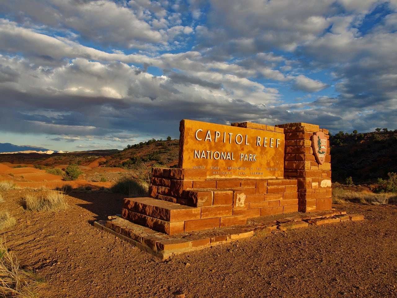 Entrance to Capitol Reef National Park in Utah