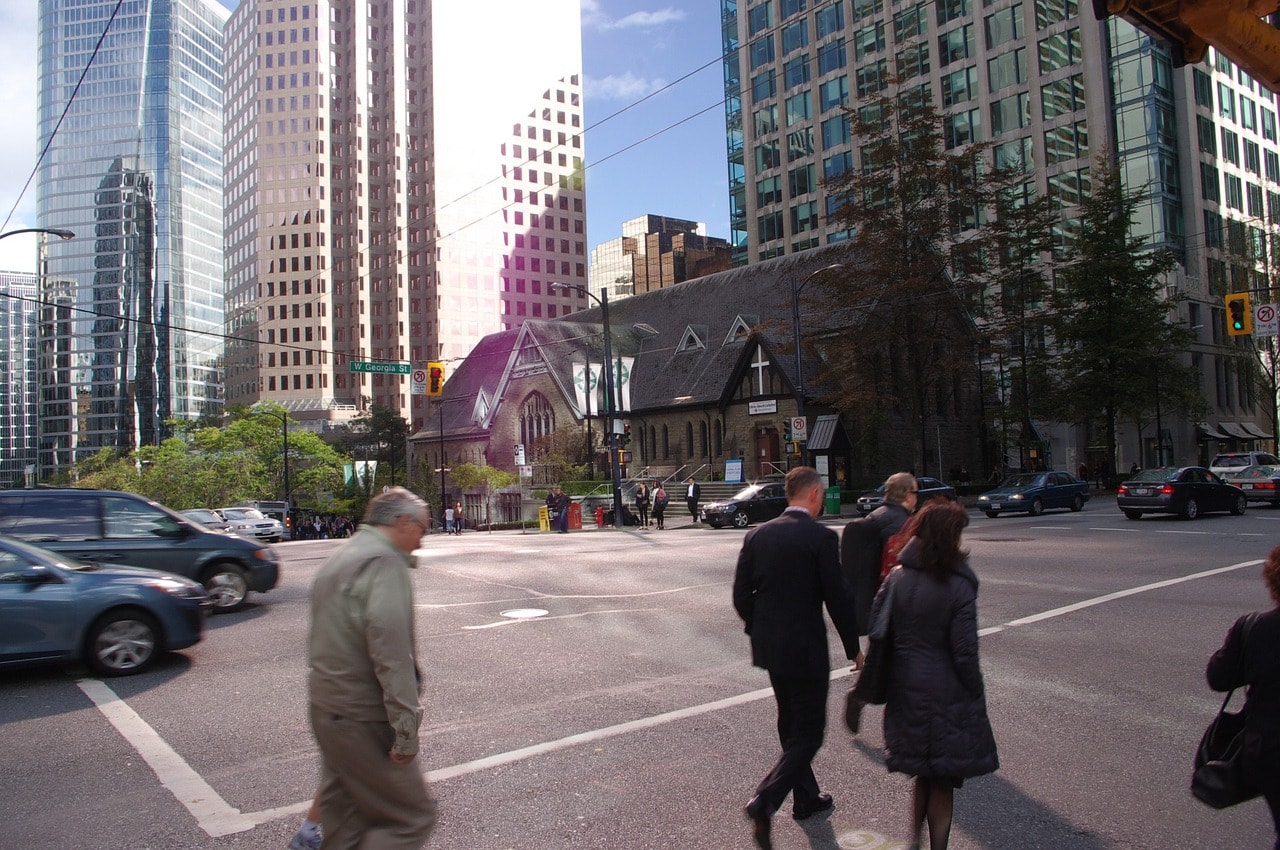 Christ Church Cathedral in Downtown Vancouver