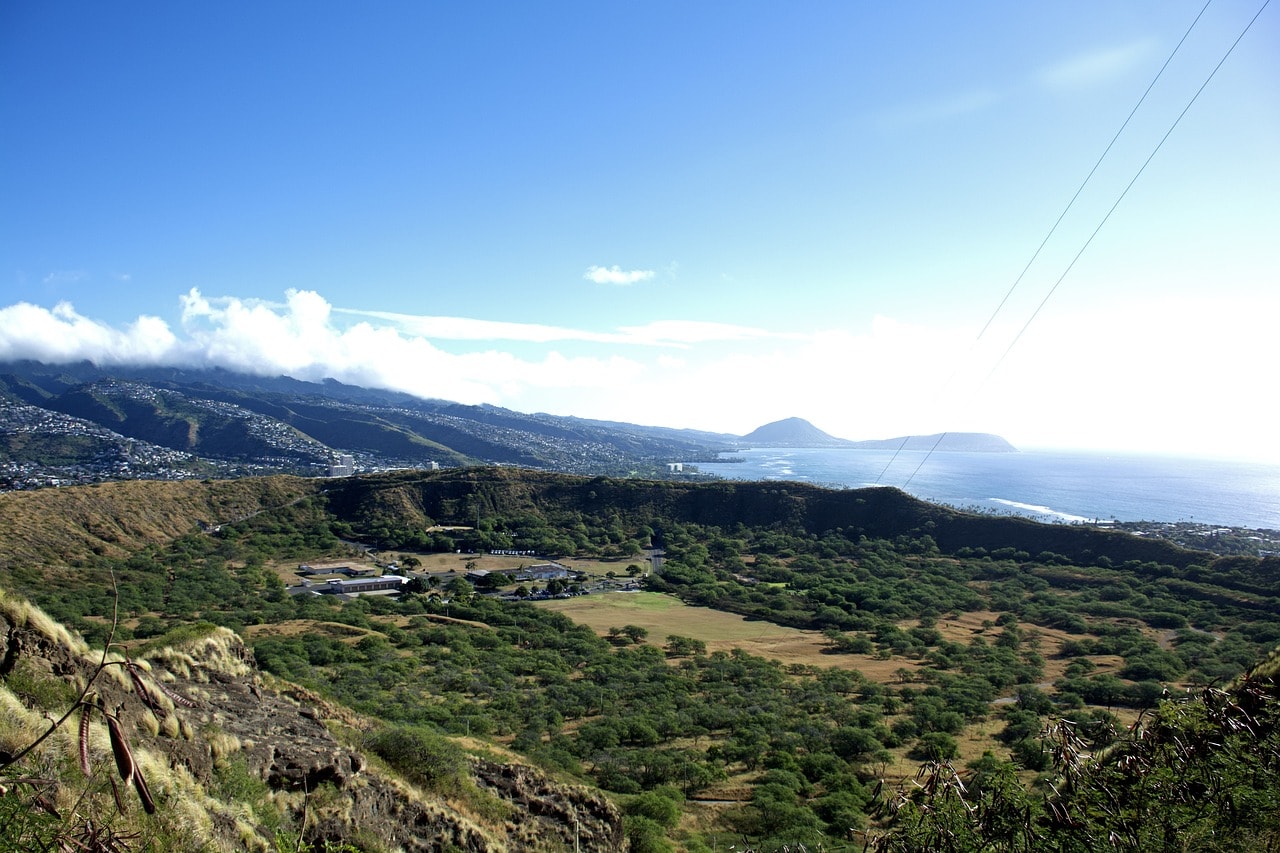 The Diamond Head Crater near Honolulu