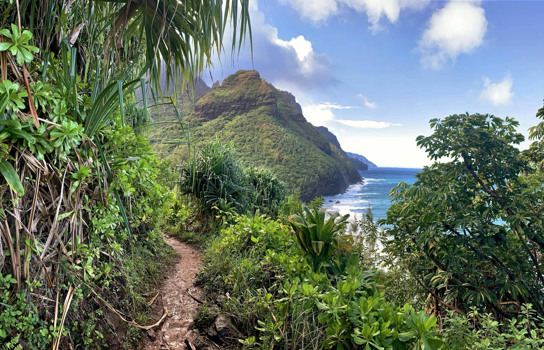 Kalalau Beach on the Island of Kauai, Hawaii
