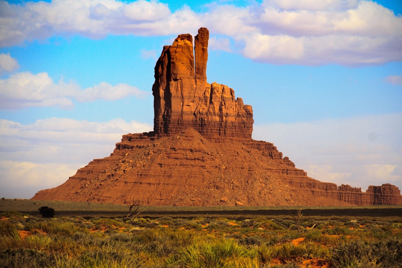 King on His Throne Butte near Monument Valley