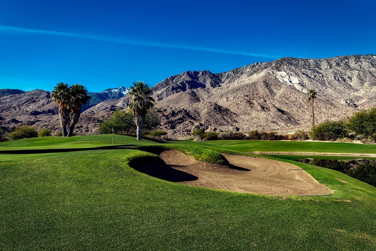 Golf course at the resort in Palm Springs