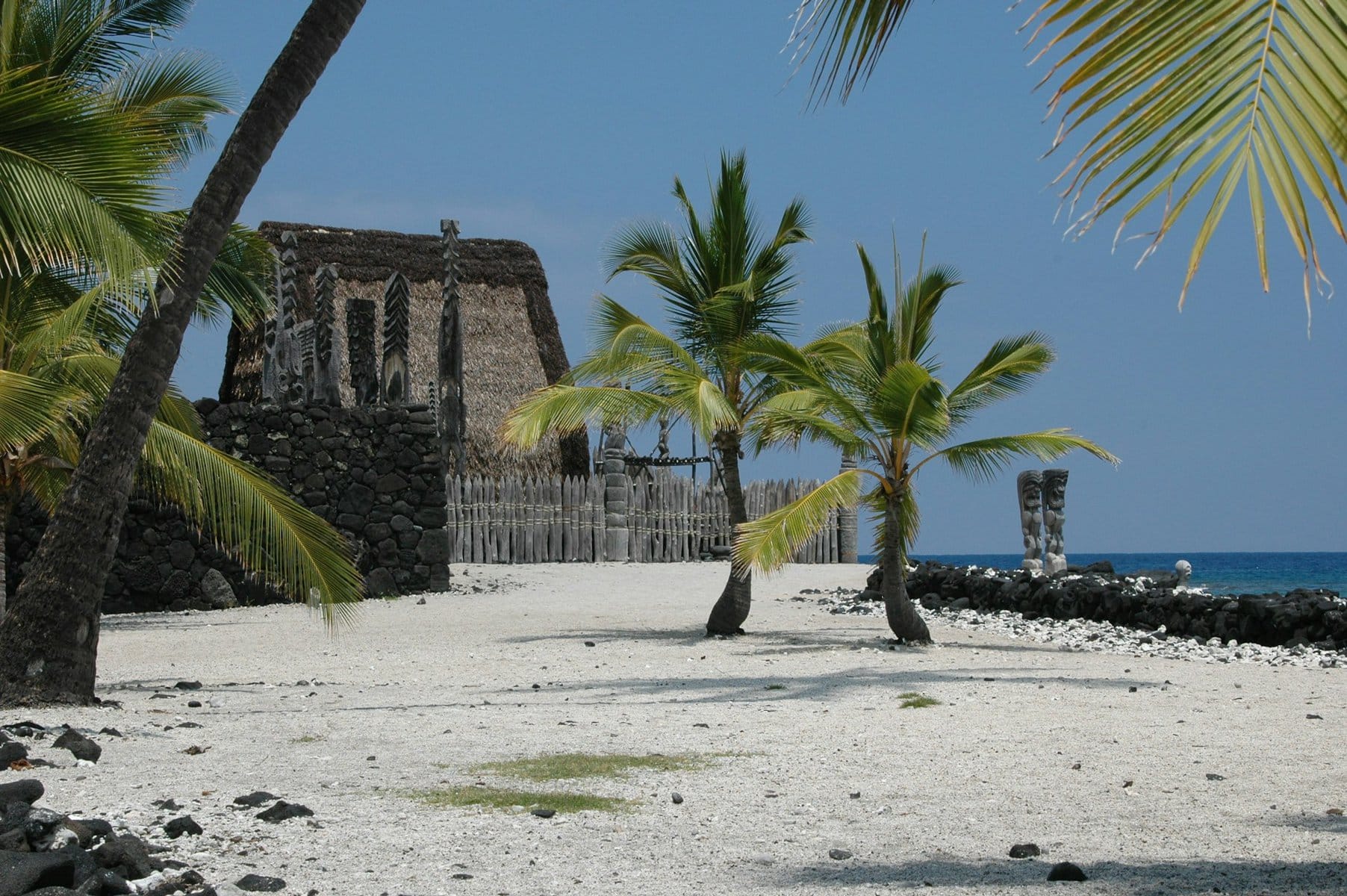 Pu'uhonua o Honaunau National Historical Park on the west of Hawaii Island