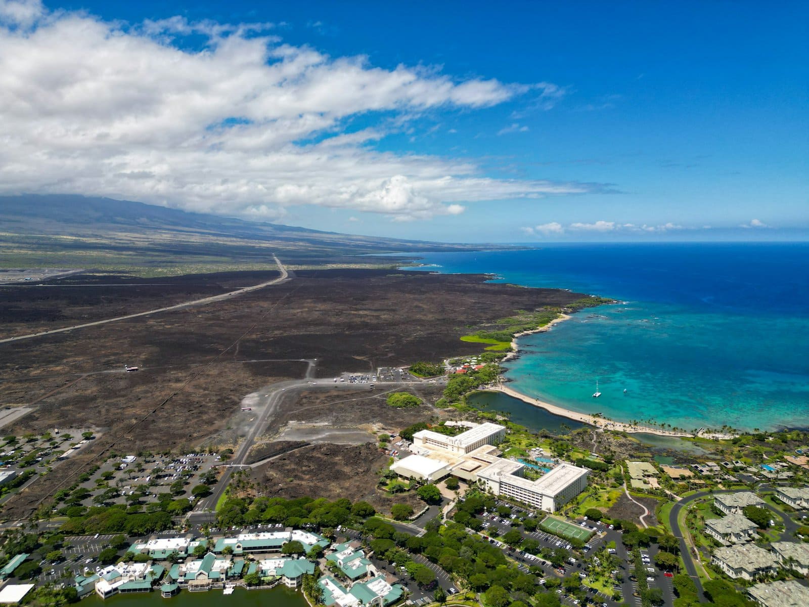 Waikoloa Resort beach north of Kona on the west of Hawaii Island